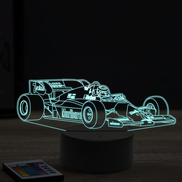 Beling 3D lampa, Formula Alain Prost,16 farebná, FF1