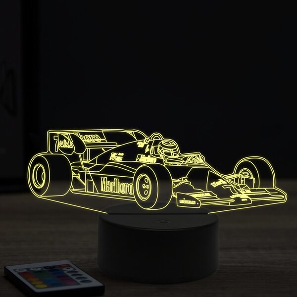 Beling 3D lampa, Formula Alain Prost,16 farebná, FF1