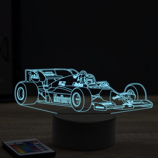 Beling 3D lampa, Formula Alain Prost,16 farebná, FF1