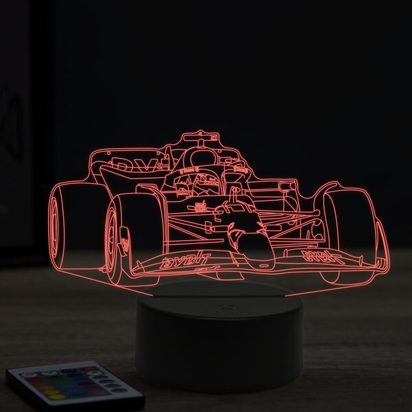 Beling 3D lampa, Formula Max Verstappen Red Bull ,16 farebná, FF5