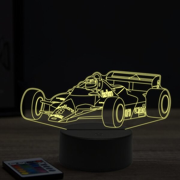 Beling 3D lampa, Formula Niki Lauda Ferrari,16 farebná, FF10