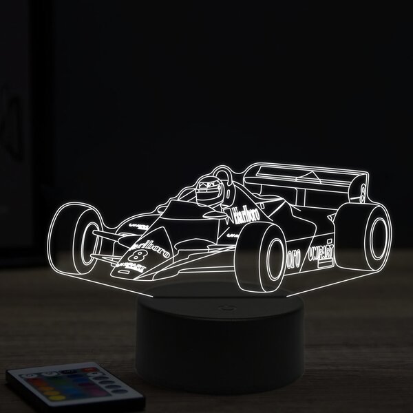 Beling 3D lampa, Formula Niki Lauda Ferrari,16 farebná, FF10