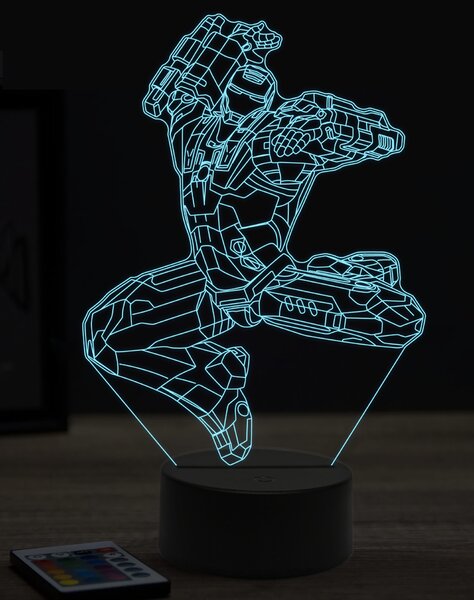 Beling 3D lampa,War machine ,7 farebná EP7