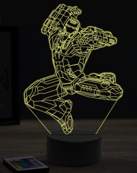 Beling 3D lampa,War machine ,7 farebná EP7