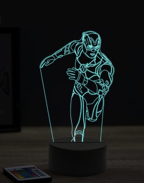 Beling 3D lampa, Flash ,7 farebná EP5