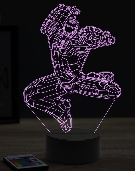 Beling 3D lampa,War machine ,7 farebná EP7