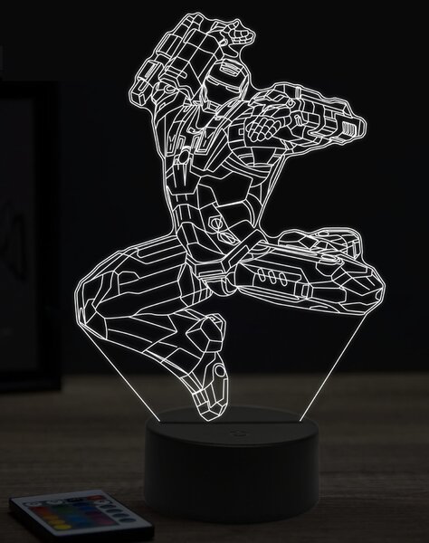 Beling 3D lampa,War machine ,7 farebná EP7