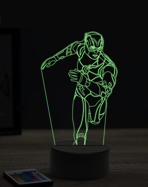Beling 3D lampa, Flash ,7 farebná EP5