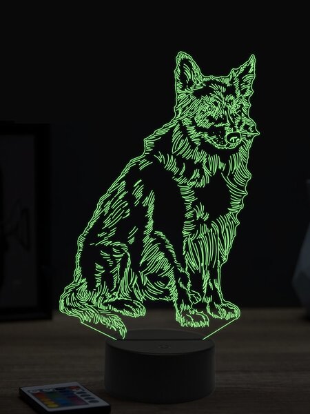 Beling 3D lampa, Borderská kólia 2, 7 farebná OR5