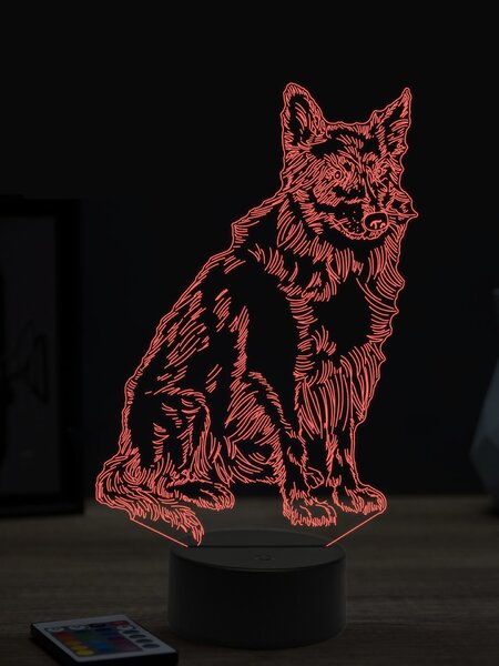 Beling 3D lampa, Borderská kólia 2, 7 farebná OR5