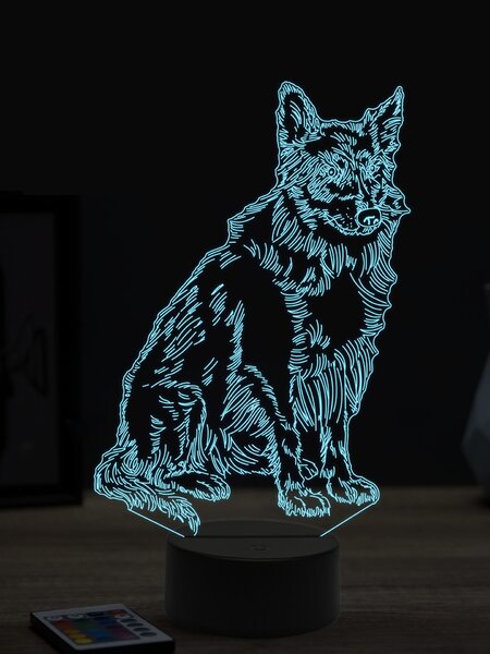 Beling 3D lampa, Borderská kólia 2, 7 farebná OR5