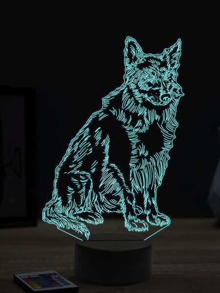Beling 3D lampa, Borderská kólia 2, 7 farebná OR5