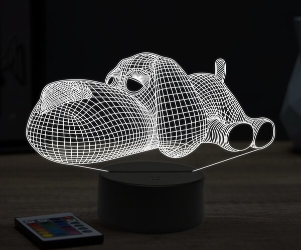 Beling 3D lampa,ležiaci pes 7 farebná OR13