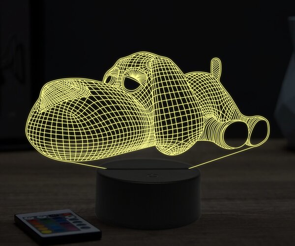 Beling 3D lampa,ležiaci pes 7 farebná OR13