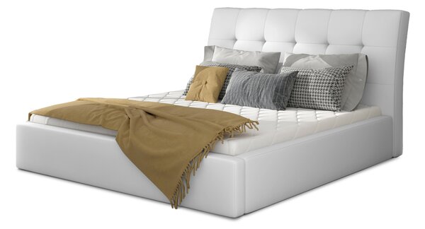 Drevko Čalúnená posteľ Inge - Soft 17 - 140 x 200 cm, Biela