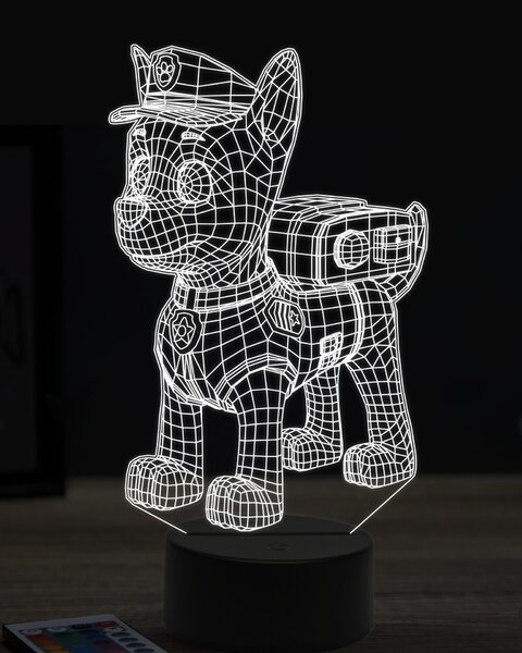 Beling 3D lampa,Paw patrol marshall, 7 farebná OR25