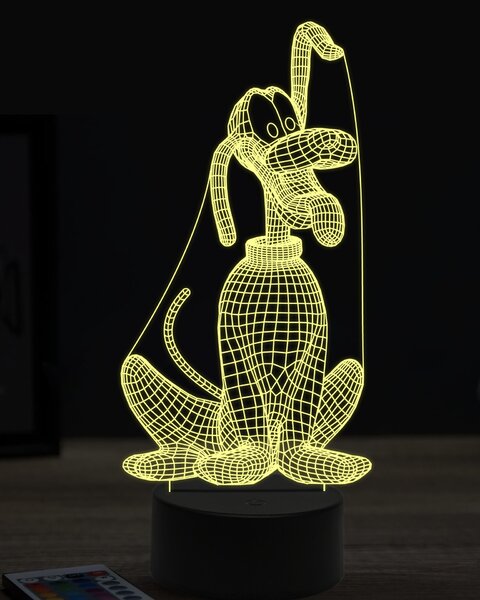 Beling 3D lampa,Pluto, 7 farebná OR27