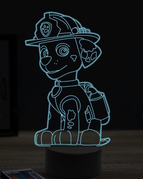 Beling 3D lampa,Paw patrol marshall 2, 7 farebná OR26