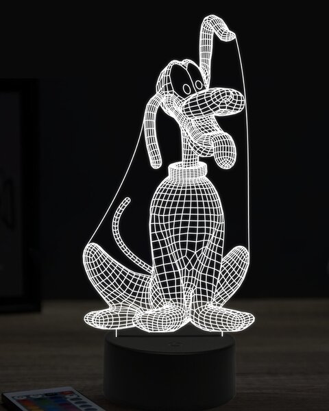 Beling 3D lampa,Pluto, 7 farebná OR27