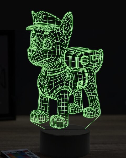 Beling 3D lampa,Paw patrol marshall, 7 farebná OR25