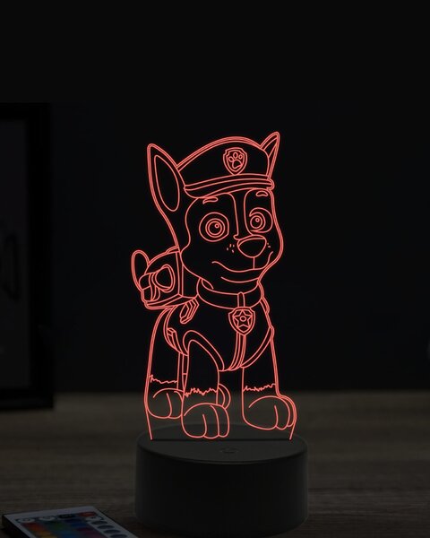 Beling 3D lampa,Paw patrol chase, 7 farebná OR24