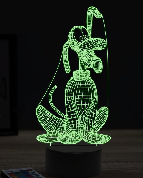 Beling 3D lampa,Pluto, 7 farebná OR27