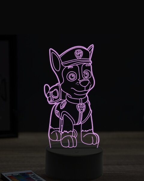 Beling 3D lampa,Paw patrol chase, 7 farebná OR24