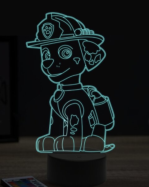 Beling 3D lampa,Paw patrol marshall 2, 7 farebná OR26