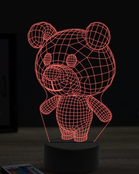 Beling 3D lampa,toon pes 7 farebná OR34