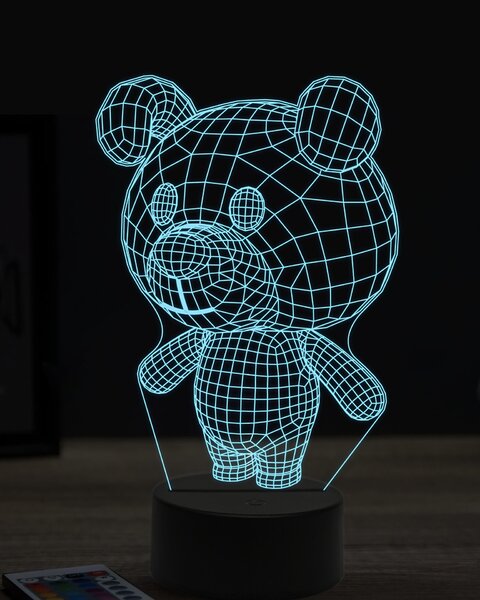 Beling 3D lampa,toon pes 7 farebná OR34