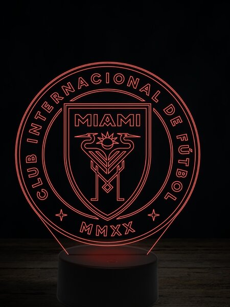 Beling 3D lampa,Inter Miami ,futbalový darček,16 farebná TZ9