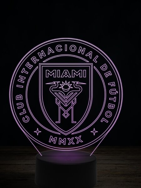 Beling 3D lampa,Inter Miami ,futbalový darček,16 farebná TZ9