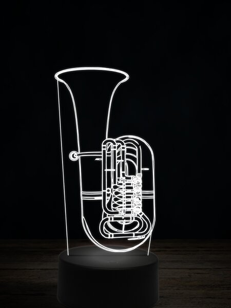Beling 3D lampa,Bp Baritone, 7 farebná L345