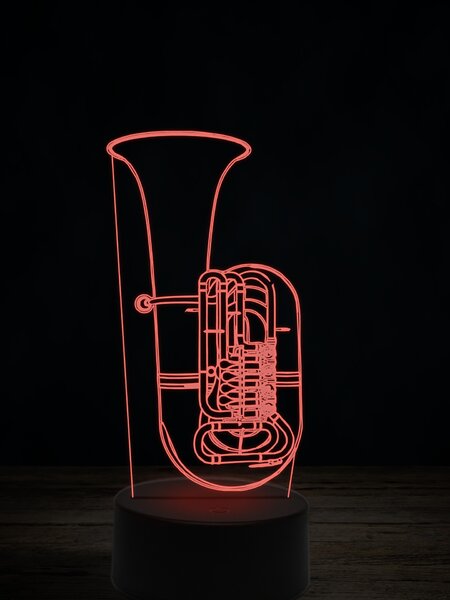 Beling 3D lampa,Bp Baritone, 7 farebná L345