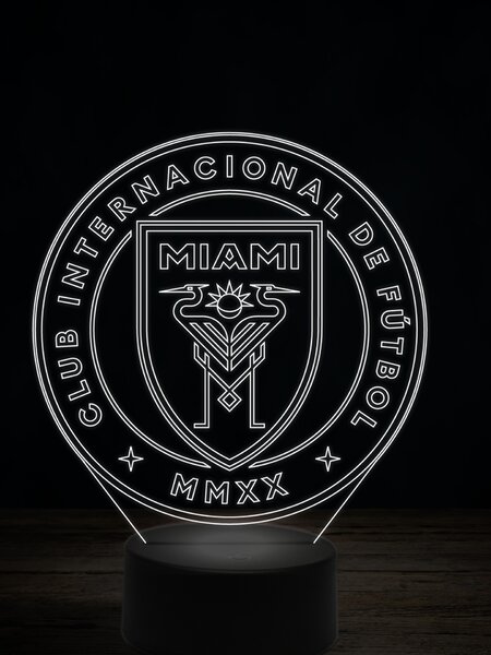 Beling 3D lampa,Inter Miami ,futbalový darček,16 farebná TZ9