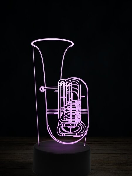 Beling 3D lampa,Bp Baritone, 7 farebná L345