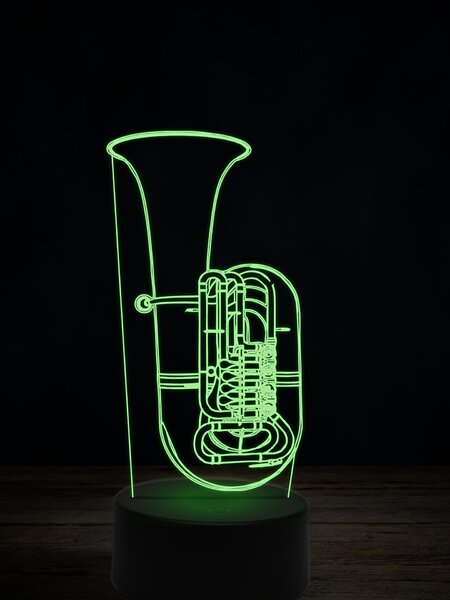 Beling 3D lampa,Bp Baritone, 7 farebná L345