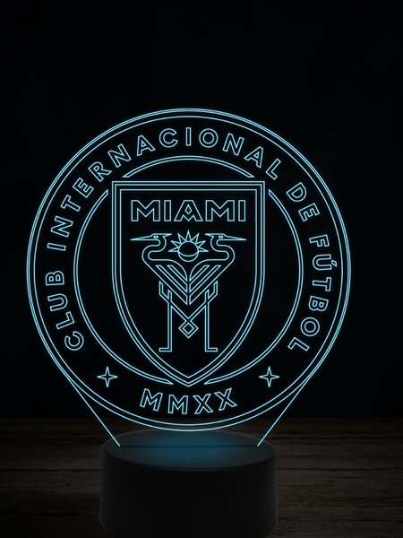 Beling 3D lampa,Inter Miami ,futbalový darček,16 farebná TZ9