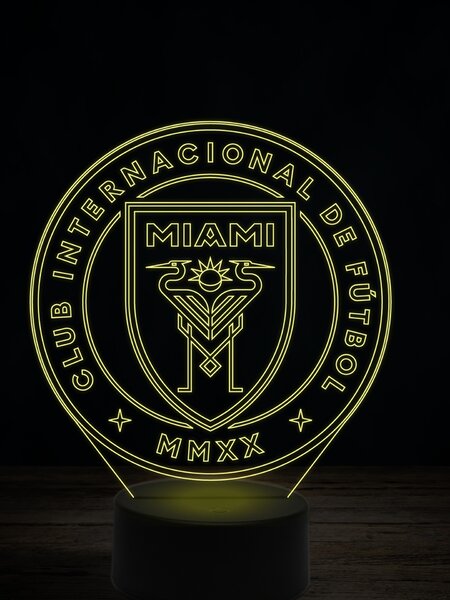 Beling 3D lampa,Inter Miami ,futbalový darček,16 farebná TZ9