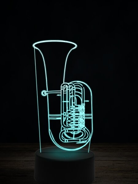 Beling 3D lampa,Bp Baritone, 7 farebná L345