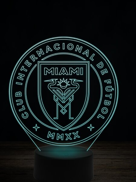 Beling 3D lampa,Inter Miami ,futbalový darček,16 farebná TZ9
