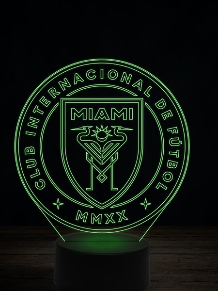 Beling 3D lampa,Inter Miami ,futbalový darček,16 farebná TZ9