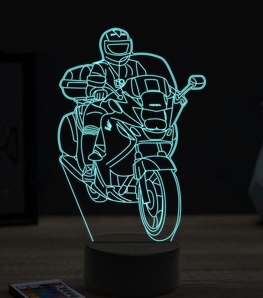Beling 3D lampa, motorkár na Honde, 7 farebná ZZ22