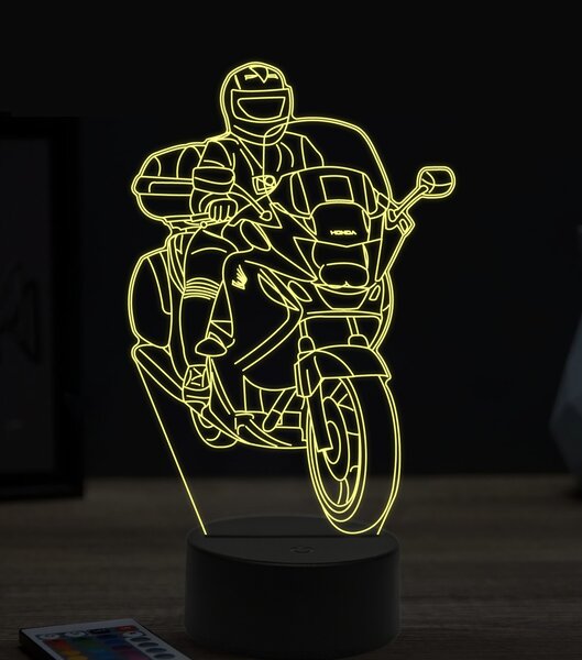 Beling 3D lampa, motorkár na Honde, 7 farebná ZZ22