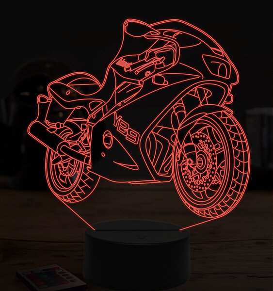 Beling 3D lampa, Bimota yb9, 7 farebná ZZ23