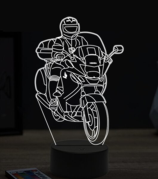 Beling 3D lampa, motorkár na Honde, 7 farebná ZZ22