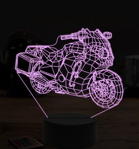 Beling 3D lampa, Cop bike, 7 farebná ZZ30