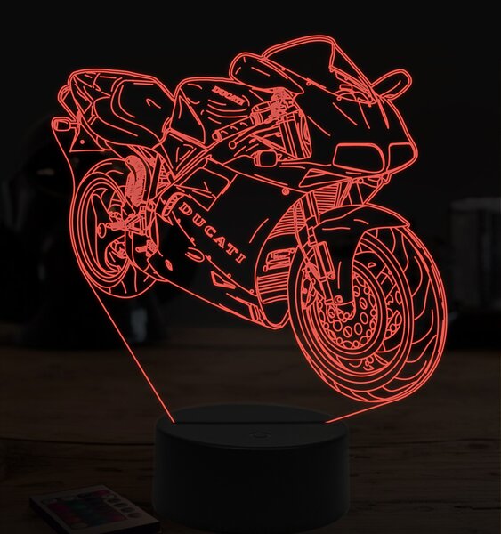 Beling 3D lampa, ducati 916, 7 farebná ZZ34