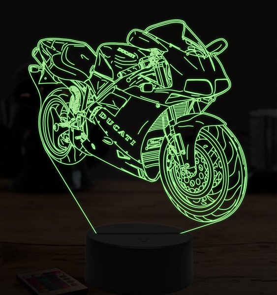 Beling 3D lampa, ducati 916, 7 farebná ZZ34