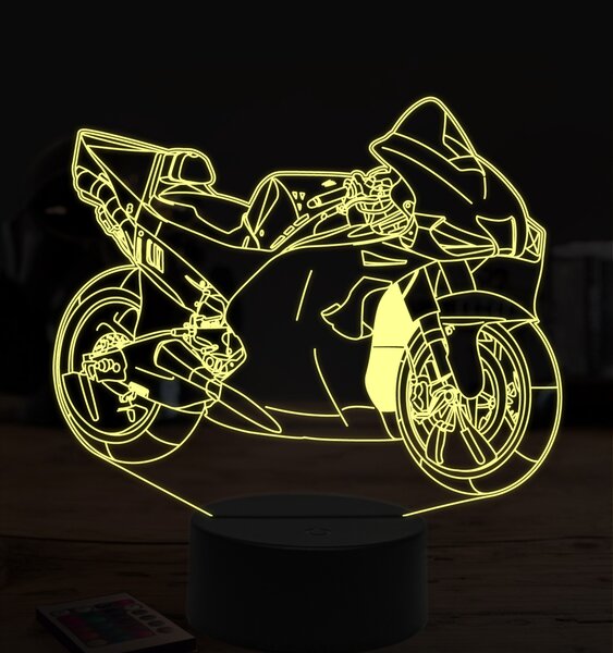 Beling 3D lampa,Ducati GP, 7 farebná ZZ37